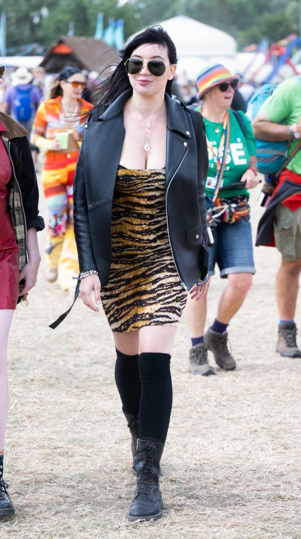Daisy Lowe attends day four of Glasto<em></em>nbury Festival. WireImage