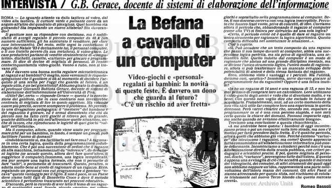 第一次科技热潮:当贝法纳(Befana)“跨坐在电脑上”时，