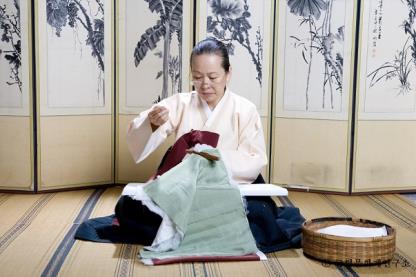 Nubijang Kim Hae-ja, a traditio<em></em>nal Korean quilter (Kim Hae-ja)