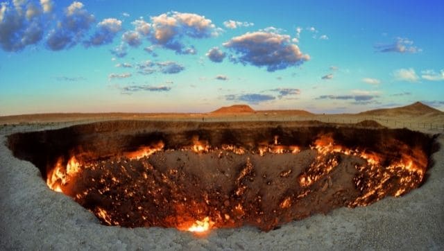 Turkmenistan president wants 'Gates of Hell' fire burning for decades put out