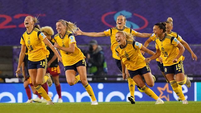 Women's Euro 2022: Linda Sembrant strikes as Sweden beat Belgium to set up England semi-final